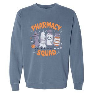 Pharmacy Squad Cute Halloween Pharmacist Techs Students Fun Cool Gift Garment-Dyed Sweatshirt