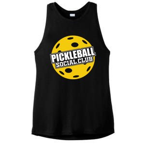 Pickleball Social Club Pickleball Gift Ladies PosiCharge Tri-Blend Wicking Tank