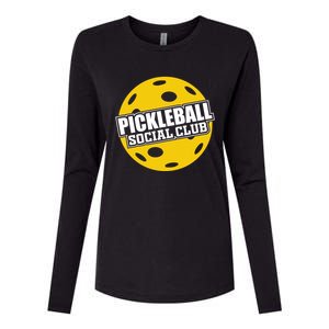 Pickleball Social Club Pickleball Gift Womens Cotton Relaxed Long Sleeve T-Shirt