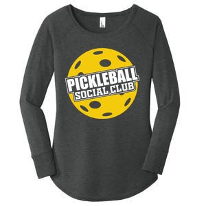 Pickleball Social Club Pickleball Gift Women's Perfect Tri Tunic Long Sleeve Shirt