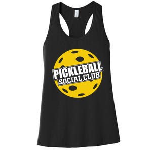 Pickleball Social Club Pickleball Gift Women's Racerback Tank