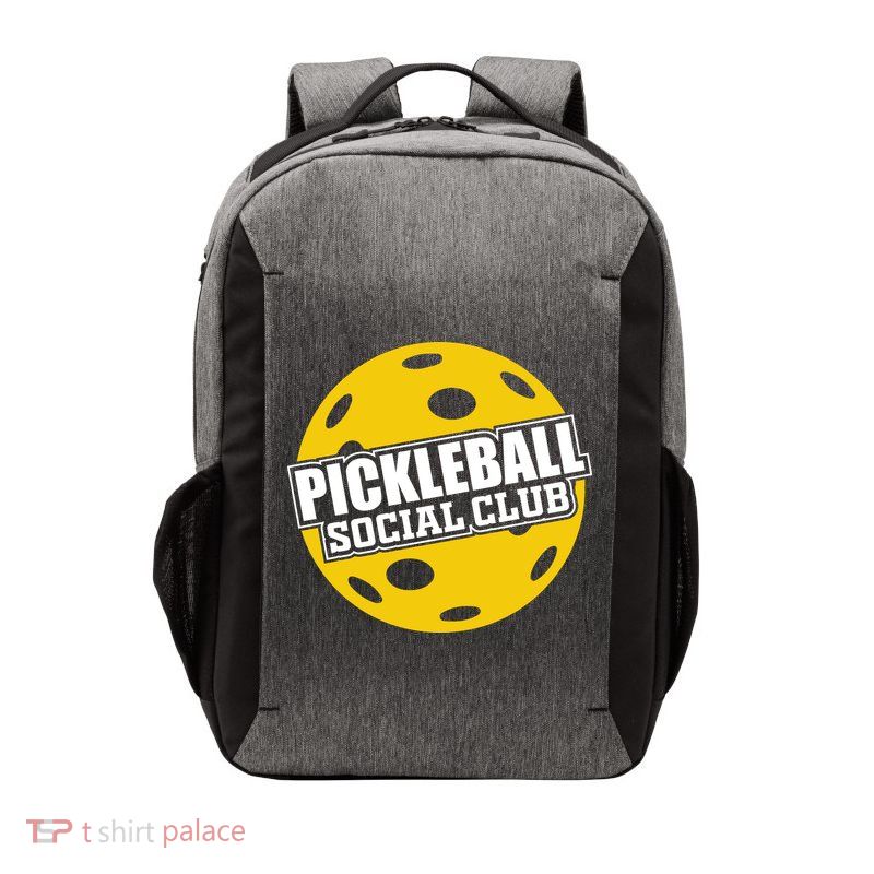 Pickleball Social Club Pickleball Gift Vector Backpack