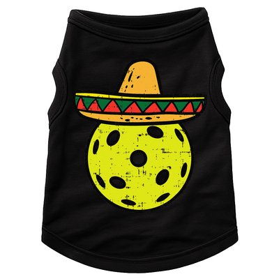 Pickleball Sombrero Cinco De Mayo Fiesta Sport Mexican Doggie Tank