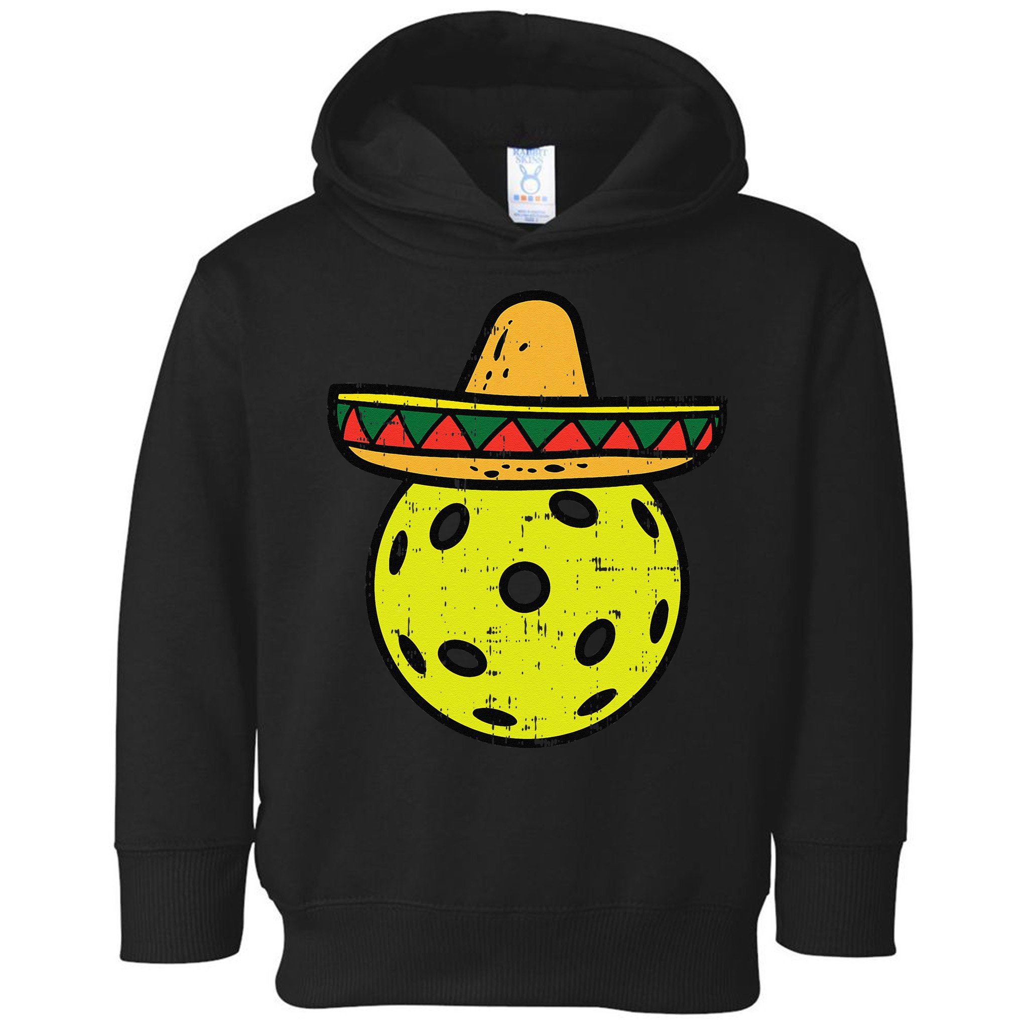 Pickleball Sombrero Cinco De Mayo Fiesta Sport Mexican Toddler Hoodie