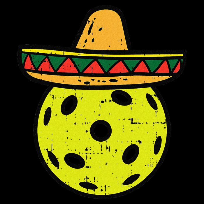 Pickleball Sombrero Cinco De Mayo Fiesta Sport Mexican Tank Top