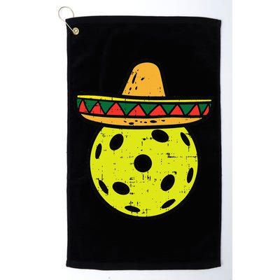 Pickleball Sombrero Cinco De Mayo Fiesta Sport Mexican Golf Towel