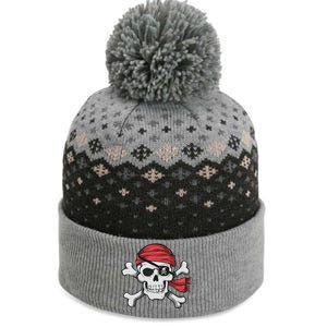 Pirate Skull Crossbones Halloween Costume The Baniff Cuffed Pom Beanie