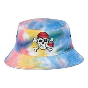 Pirate Skull Crossbones Halloween Costume Tie Dye Newport Bucket Hat