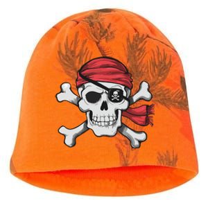 Pirate Skull Crossbones Halloween Costume Kati - Camo Knit Beanie