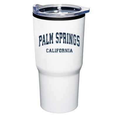Palm Springs California Ca Vintage Varsity Sports Tumbler