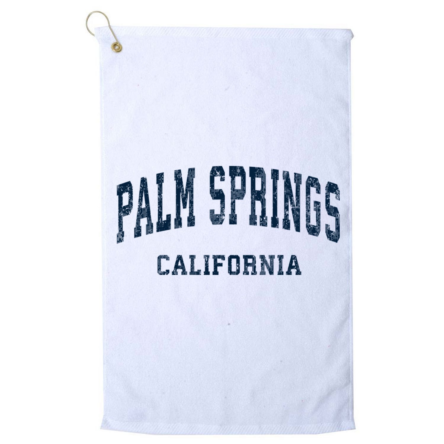 Palm Springs California Ca Vintage Varsity Sports Golf Towel