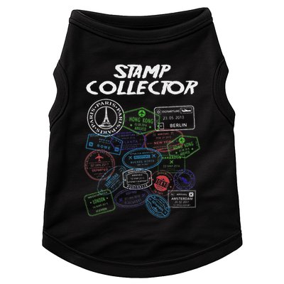 Passport Stamp Collector Wanderer And Adventurer Doggie Tank