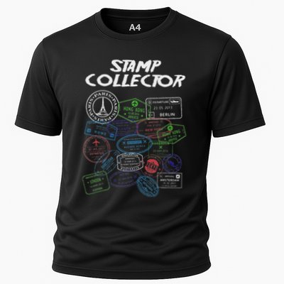 Passport Stamp Collector Wanderer And Adventurer Performance Shirt