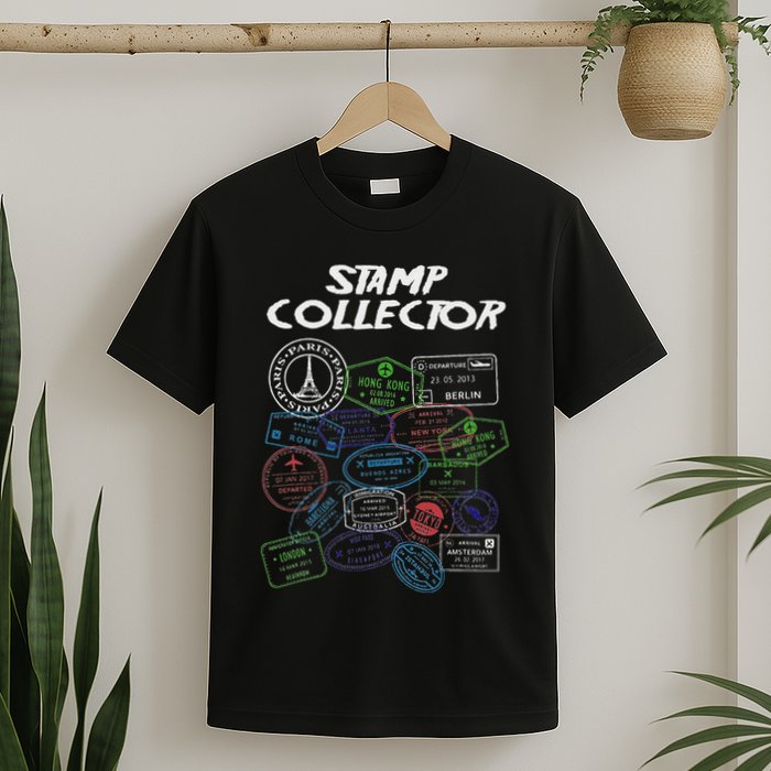 Passport Stamp Collector Wanderer And Adventurer T-Shirt