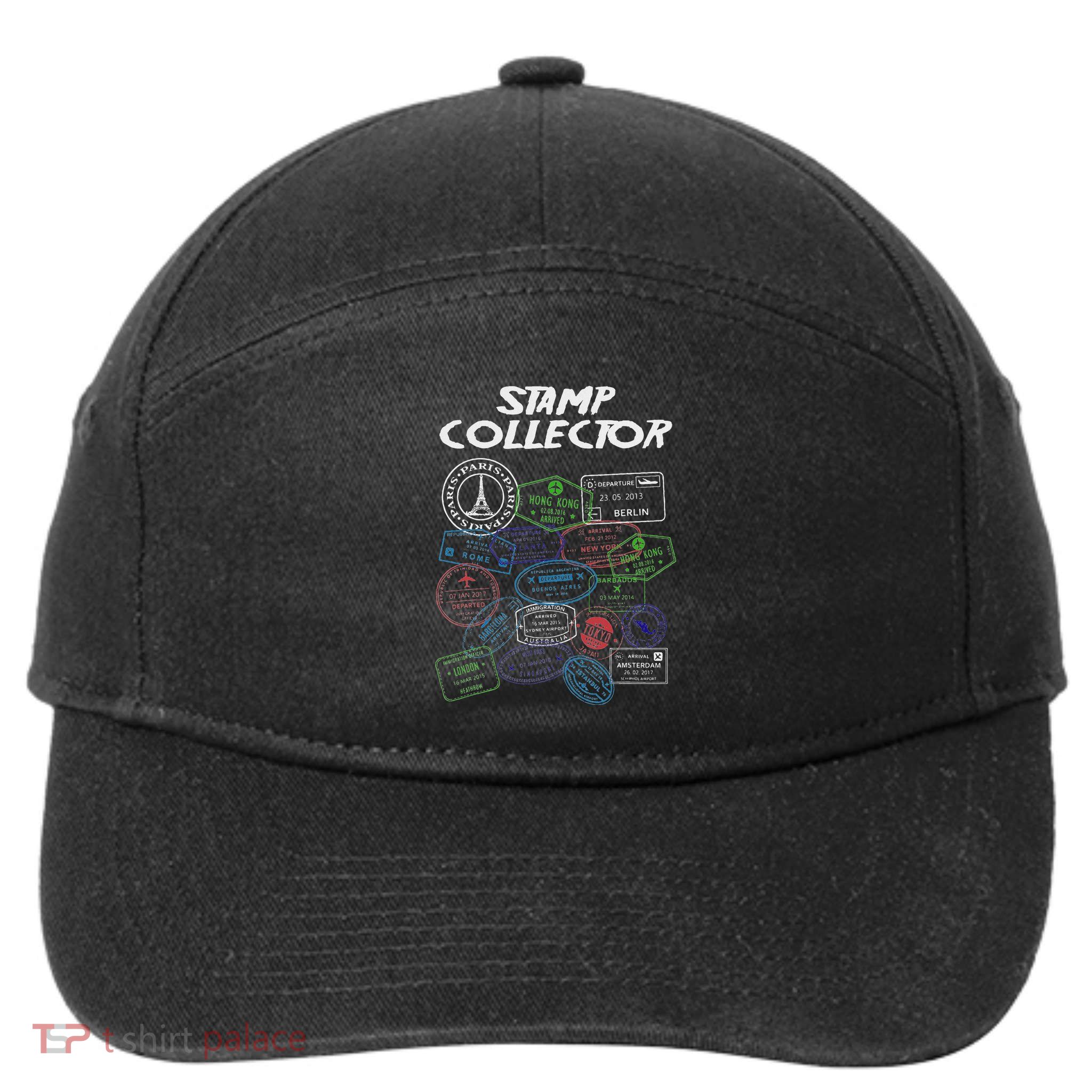 Passport Stamp Collector Wanderer And Adventurer 7-Panel Snapback Hat