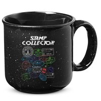Passport Stamp Collector Wanderer And Adventurer 15oz Campfire Ceramic Mug