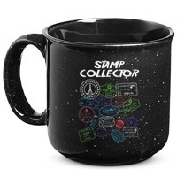 Passport Stamp Collector Wanderer And Adventurer 15oz Campfire Ceramic Mug