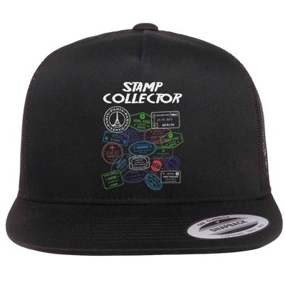 Passport Stamp Collector Wanderer And Adventurer Flatbill Hat