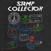 Passport Stamp Collector Wanderer And Adventurer Crop Fleece Hoodie