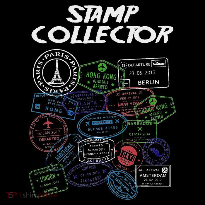 Passport Stamp Collector Wanderer And Adventurer Poster