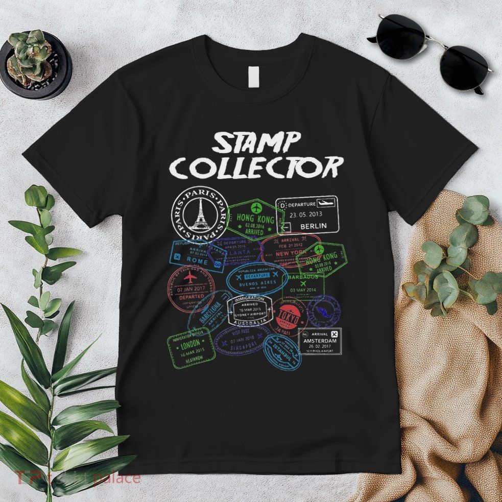 Passport Stamp Collector Wanderer And Adventurer Premium T-Shirt