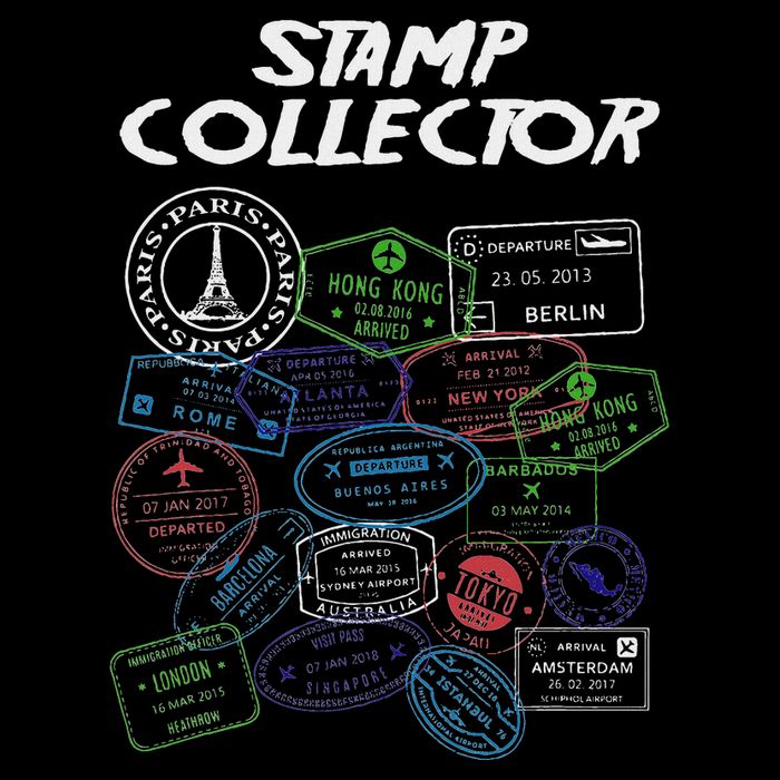 Passport Stamp Collector Wanderer And Adventurer Tie Dye Hoodie