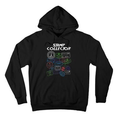 Passport Stamp Collector Wanderer And Adventurer Tall Hoodie