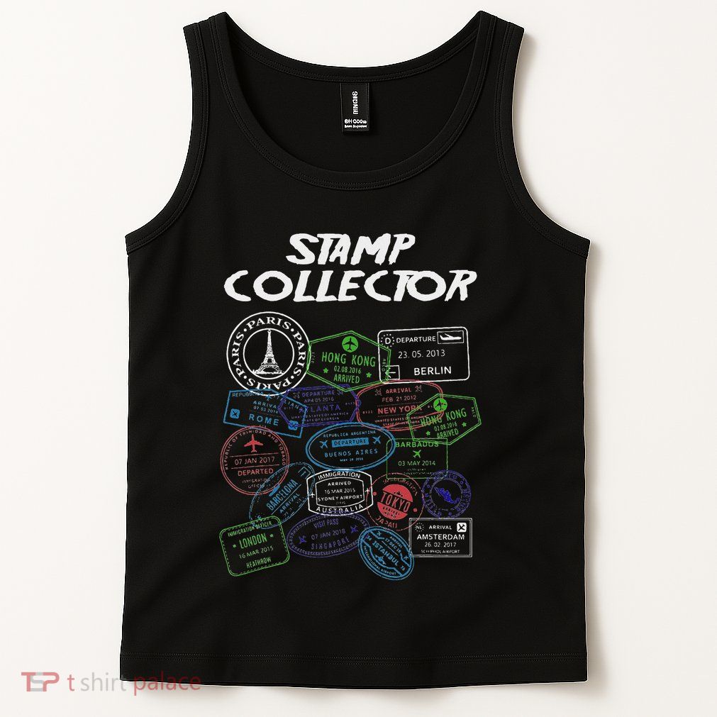 Passport Stamp Collector Wanderer And Adventurer Tank Top