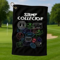 Passport Stamp Collector Wanderer And Adventurer Golf Towel