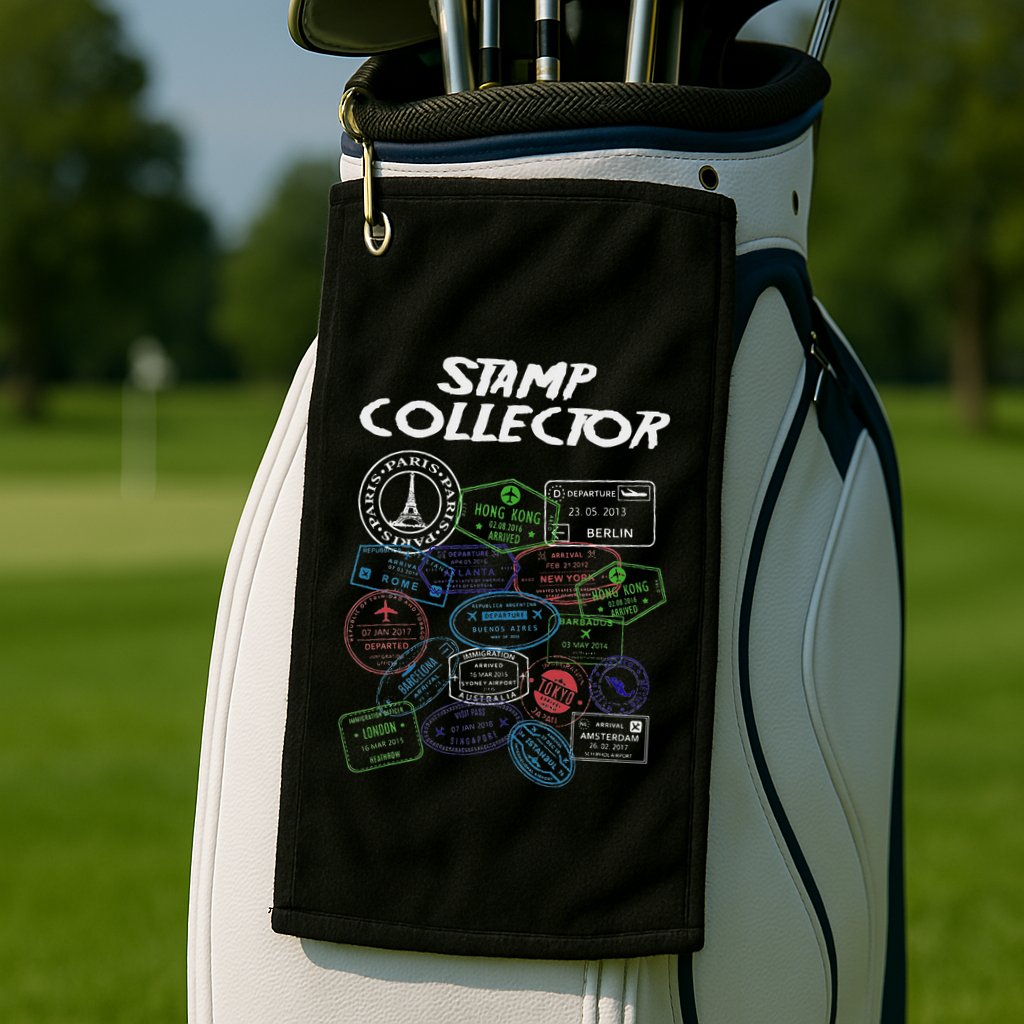 Passport Stamp Collector Wanderer And Adventurer Golf Towel