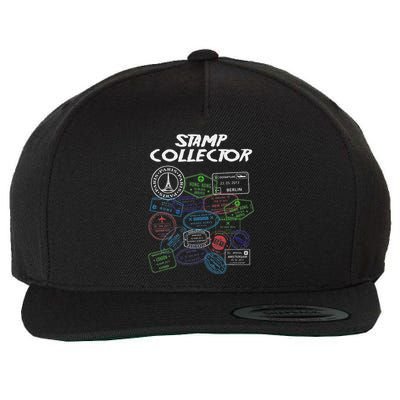 Passport Stamp Collector Wanderer And Adventurer Wool Snapback Cap