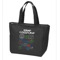 Passport Stamp Collector Wanderer And Adventurer Zip Tote Bag