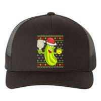 Pickleball Santa Claus Ugly Christmas Sweater Pattern Yupoong Adult 5-Panel Trucker Hat