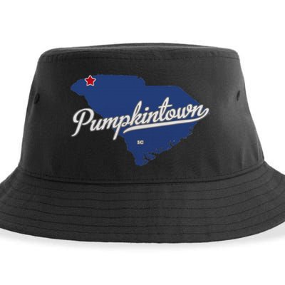 Pumpkintown South Carolina Sc Map Sustainable Bucket Hat