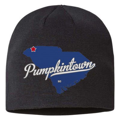 Pumpkintown South Carolina Sc Map Sustainable Beanie