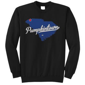 Pumpkintown South Carolina Sc Map Tall Sweatshirt