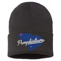 Pumpkintown South Carolina Sc Map Sustainable Knit Beanie