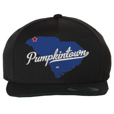 Pumpkintown South Carolina Sc Map Wool Snapback Cap