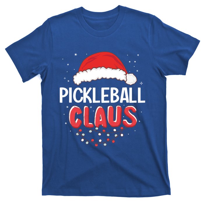 Pickleball Santa Claus Christmas Matching Costume Cool Gift T-Shirt