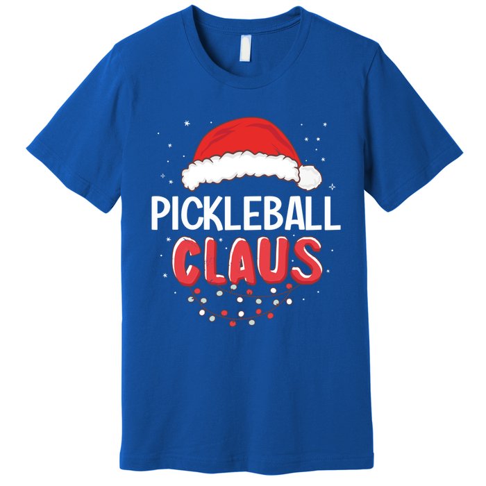 Pickleball Santa Claus Christmas Matching Costume Cool Gift Premium T-Shirt