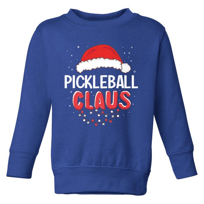 Pickleball Santa Claus Christmas Matching Costume Cool Gift Toddler Sweatshirt