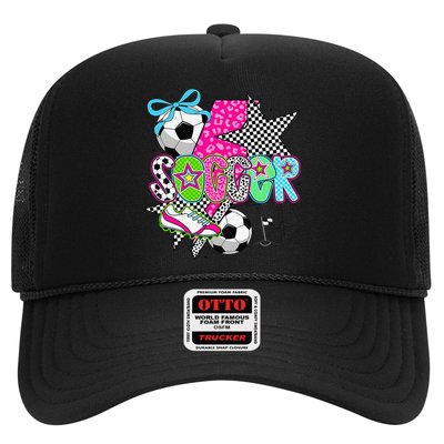 Preppy Soccer Coquette Checkered Star Mama Hat