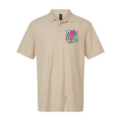 Preppy Soccer Coquette Checkered Star Mama Polo