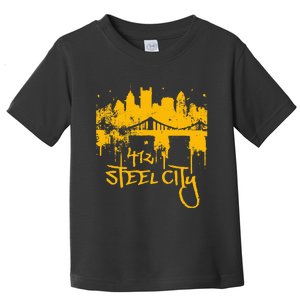 Pittsburgh Steel City Skyline Toddler T-Shirt