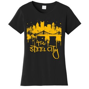 Pittsburgh Steel City Skyline Women's T-Shirt