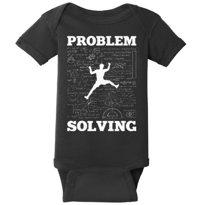 Problem Solving Climber Rock Climbing Bouldering Pun Funny Baby Bodysuit