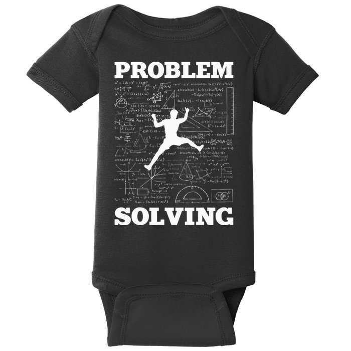 Problem Solving Climber Rock Climbing Bouldering Pun Funny Baby Bodysuit