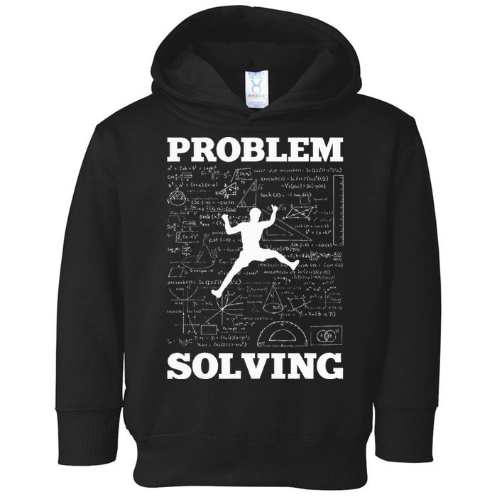Problem Solving Climber Rock Climbing Bouldering Pun Funny Toddler Hoodie