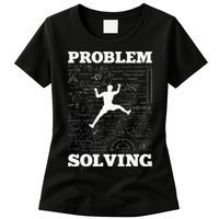 Problem Solving Climber Rock Climbing Bouldering Pun Funny Women's T-Shirt