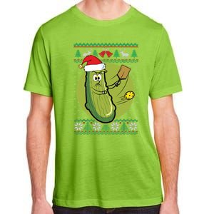 Pickleball Santa Claus Ugly Christmas Pattern Funny Gift Adult ChromaSoft Performance T-Shirt